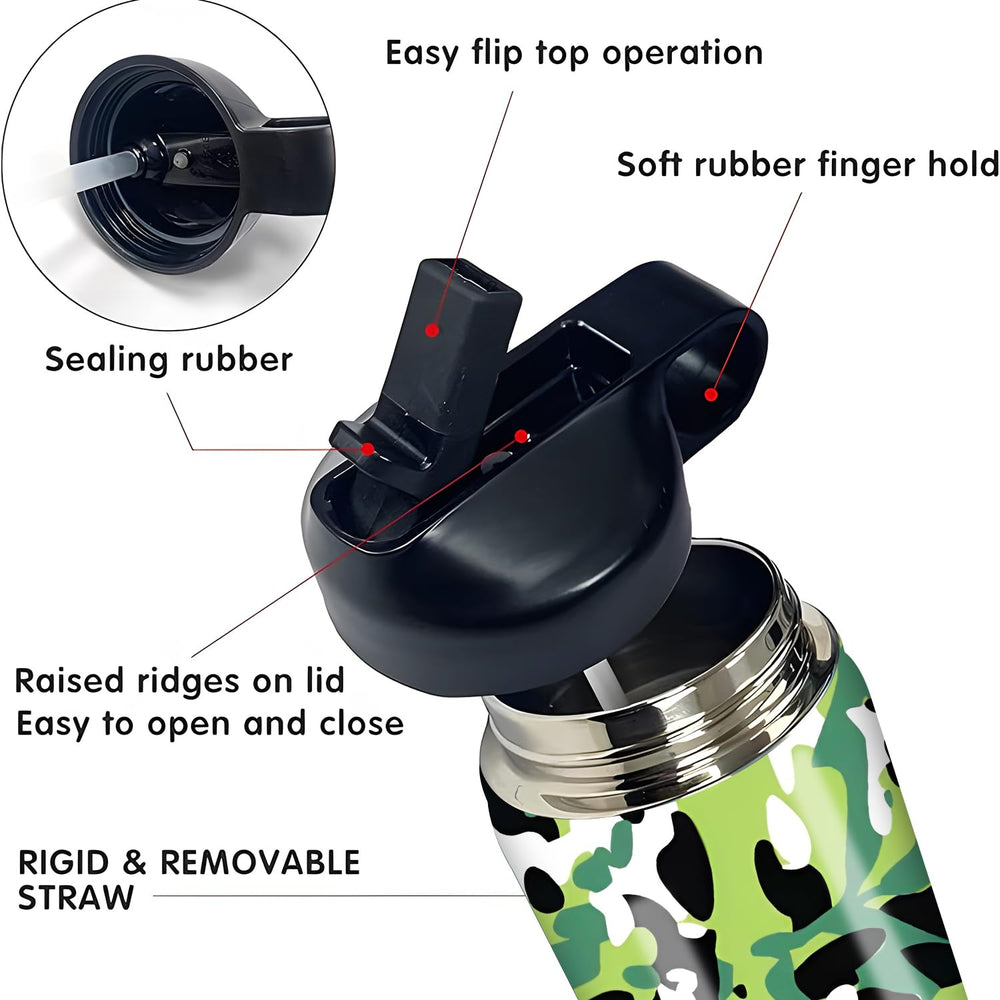 Rickyh Style stainless tumbler with soft silicone straw for kid-safe sipping.