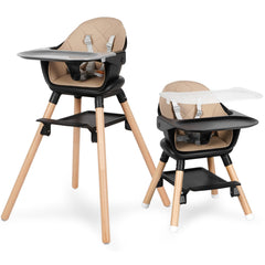 RICUTON 6-in-1 high chair front view for growing child.