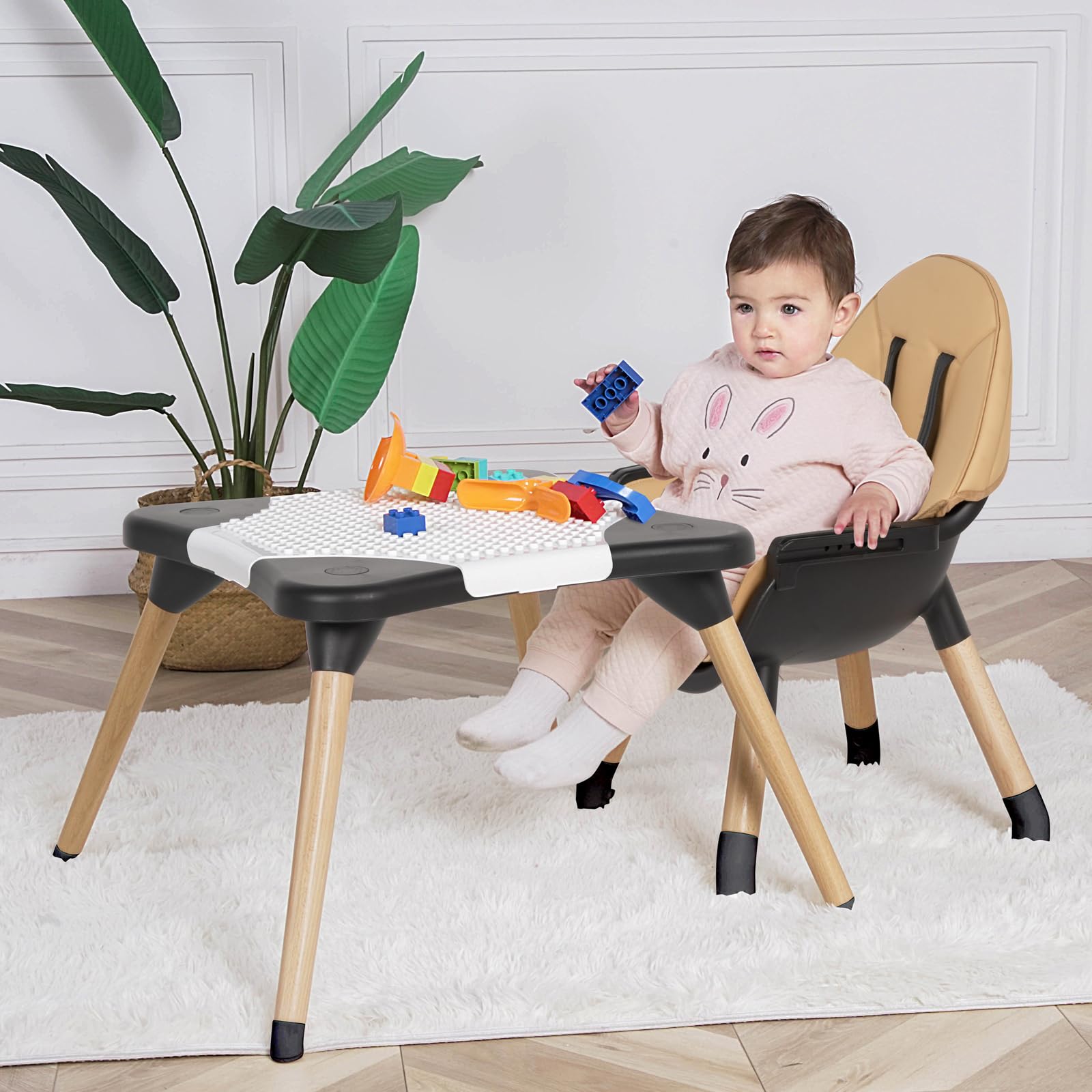 Ricuton anti-slip base provides stable footing on various floor surfaces