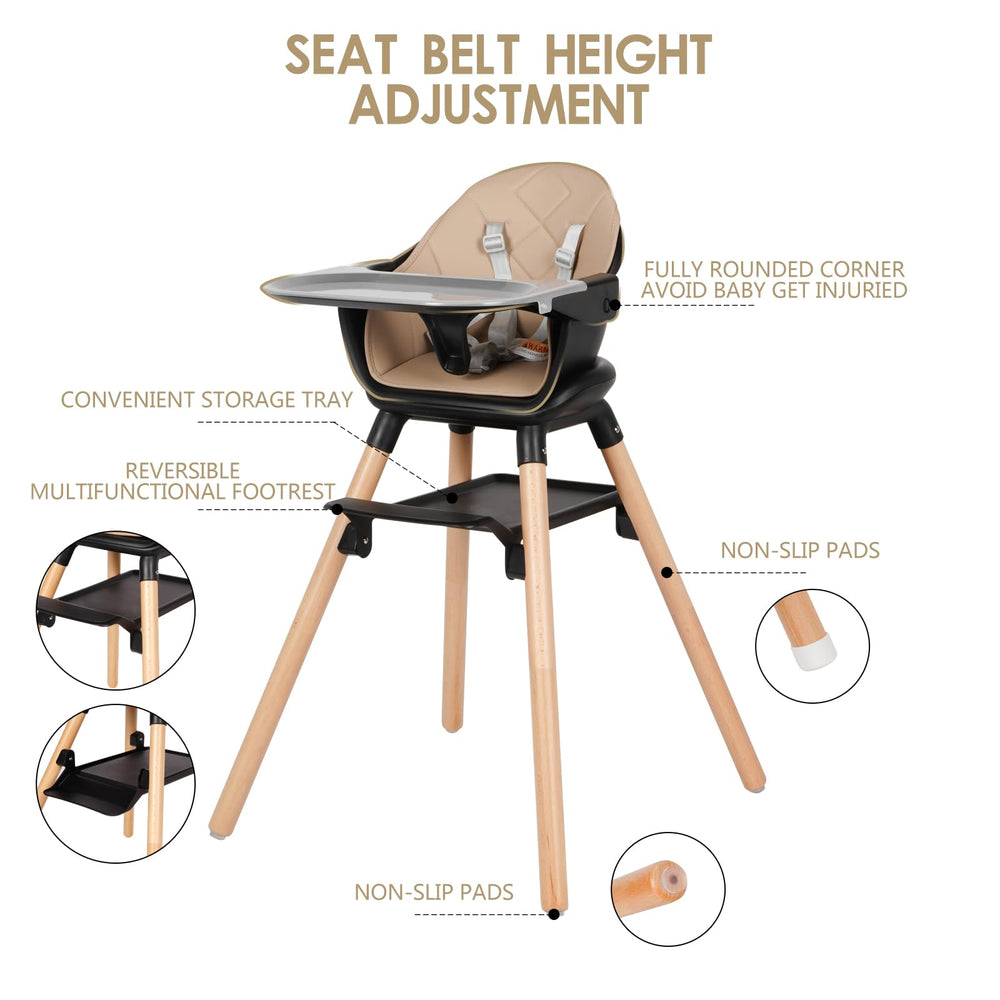 RICUTON high chair in use at dining room setting.