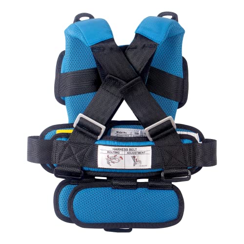 RideSafer XS vest close-up shows strap closure flexibility and secure fit