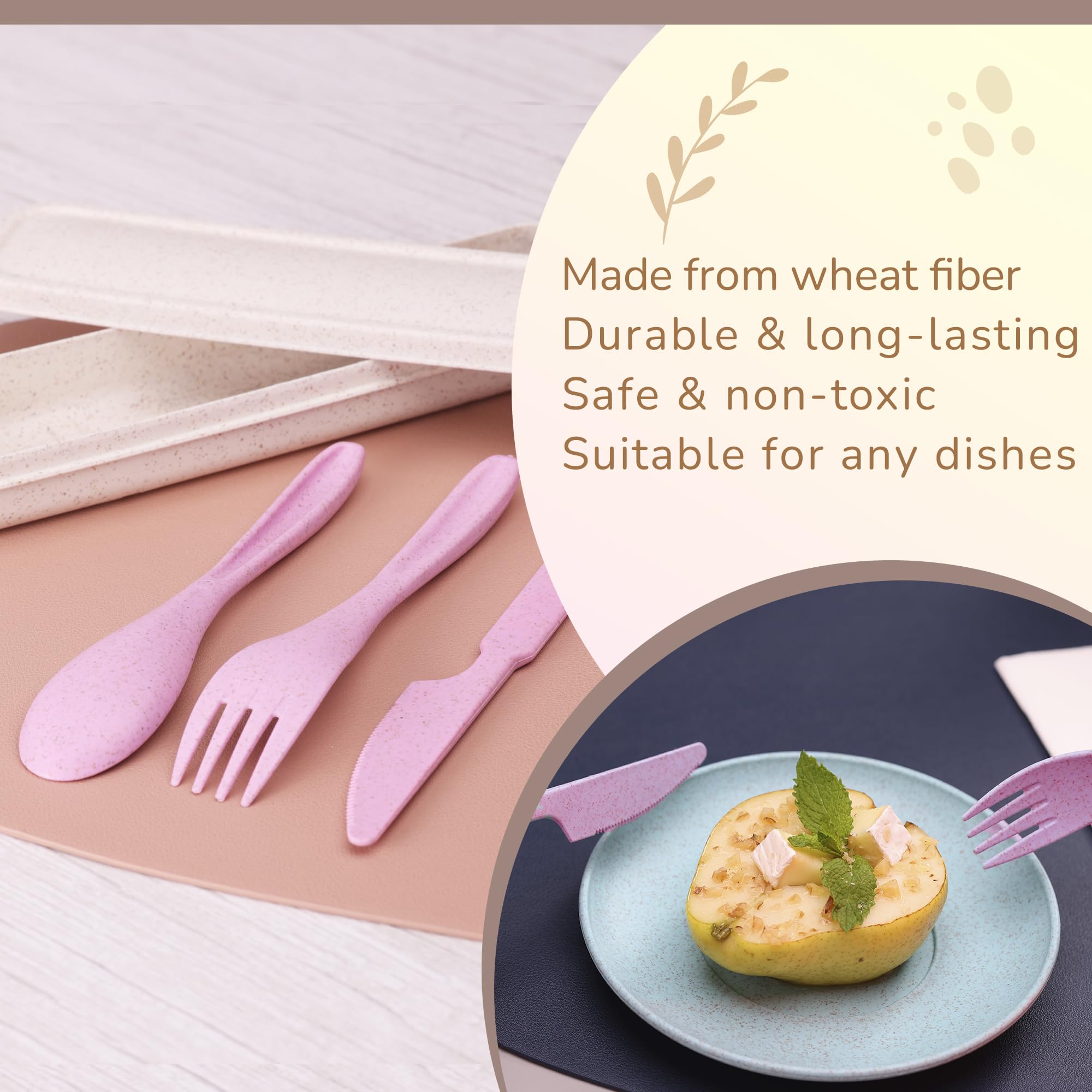 Rightitem kids utensils with ergonomic handles for comfortable meals.
