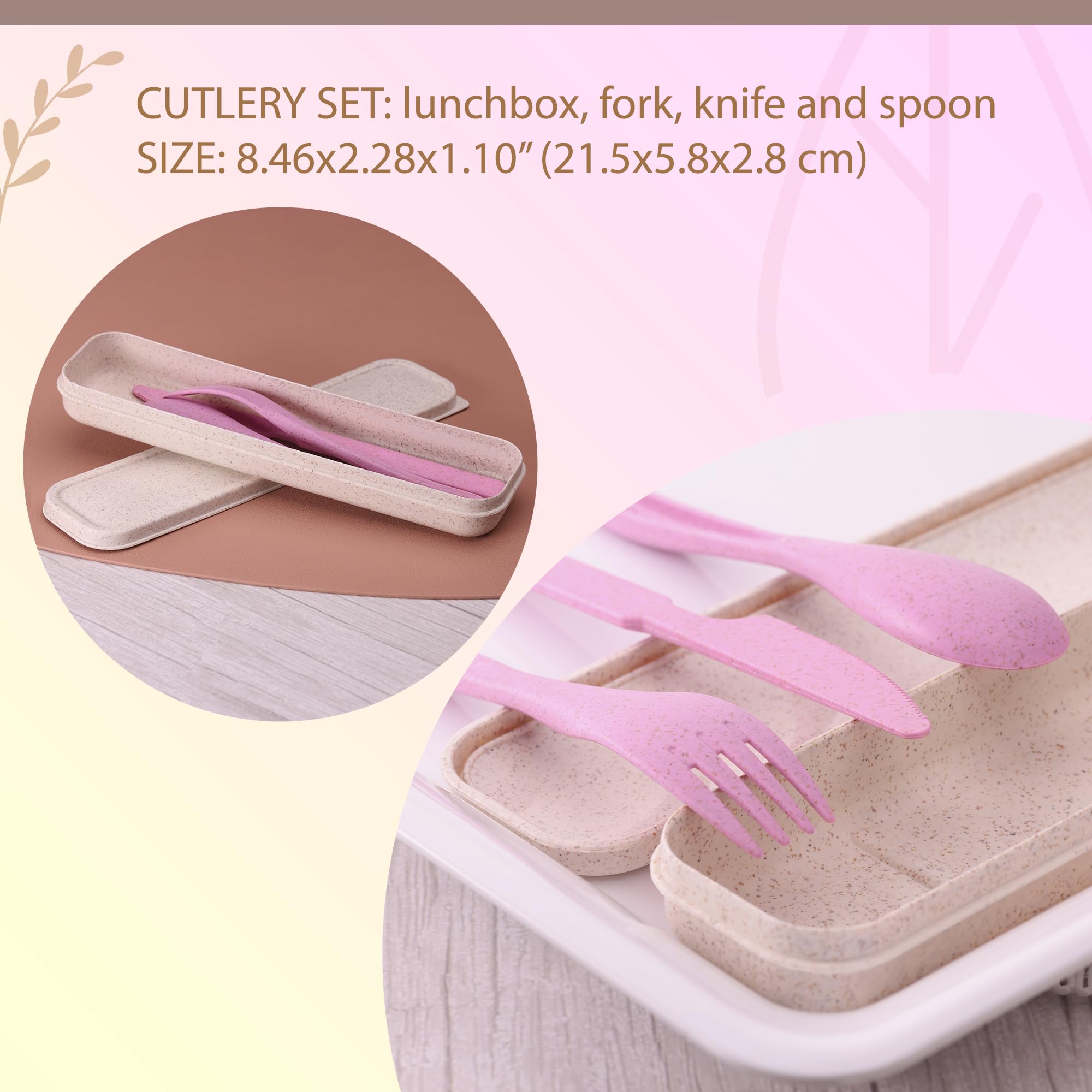 Rightitem lunchbox utensils in a compact case for easy on-the-go meals.