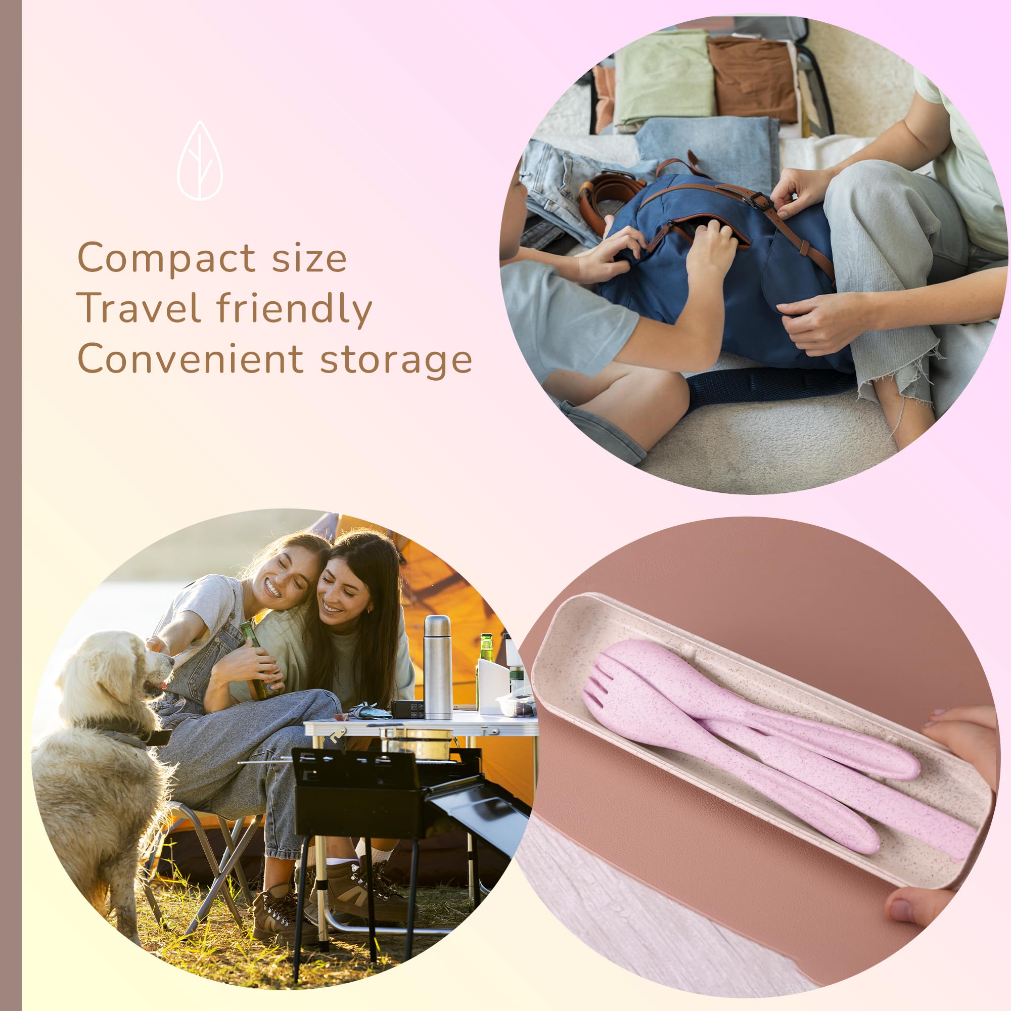 Rightitem wheat straw material helps reduce plastic waste during meals.