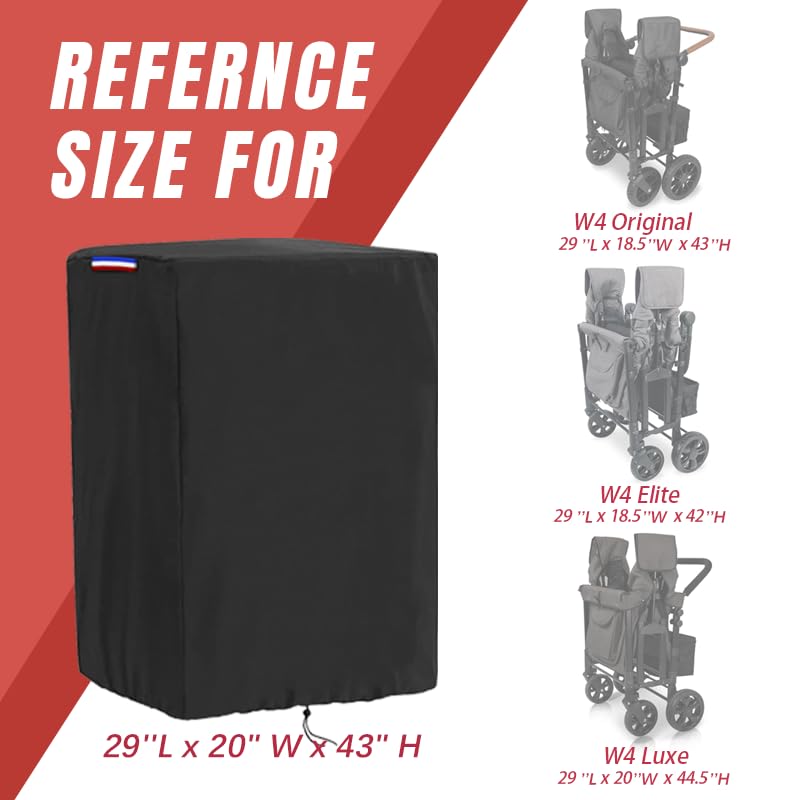 Rilime wagon cover with adjustable drawstring for a snug, wind-resistant fit.