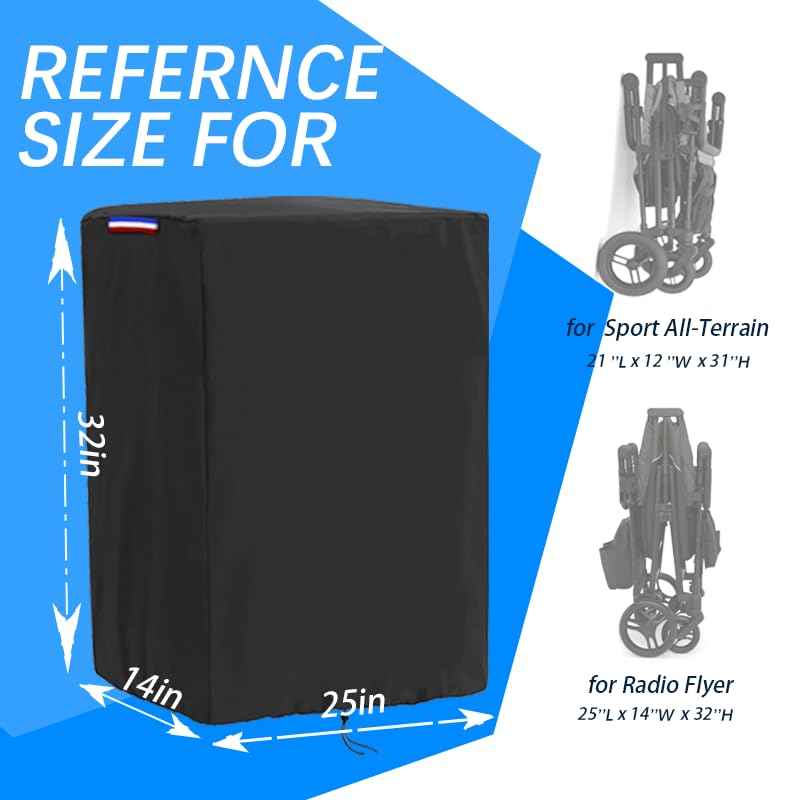 Rilime wagon cover on Jeep Wagon stroller, dustproof and protected