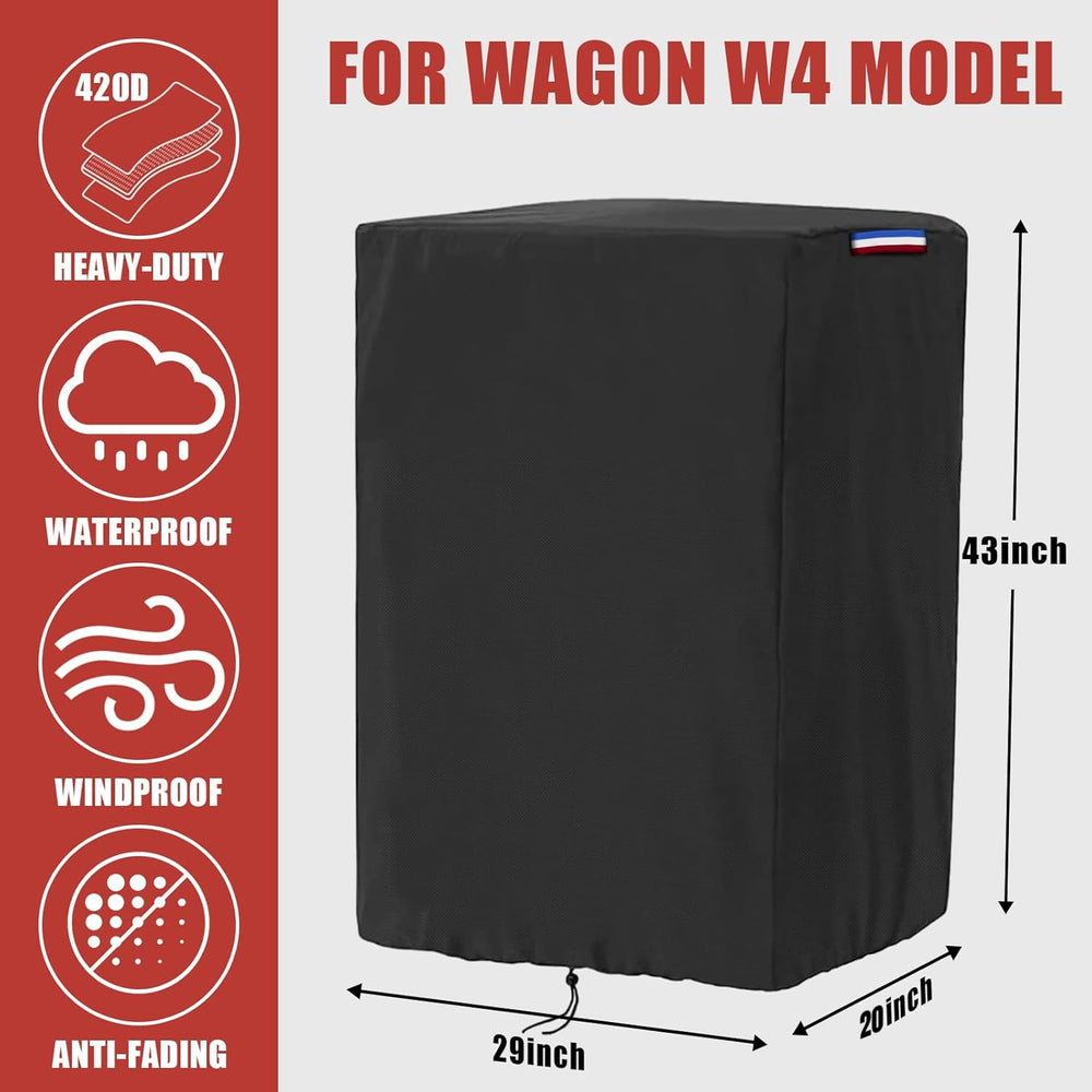 Rilime wagon cover 420D waterproof material keeps your wagon dry outside.