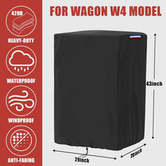 Rilime wagon cover 420D waterproof material keeps your wagon dry outside.