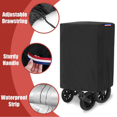 Rilime wagon cover windproof design keeps wagon steady during windy days