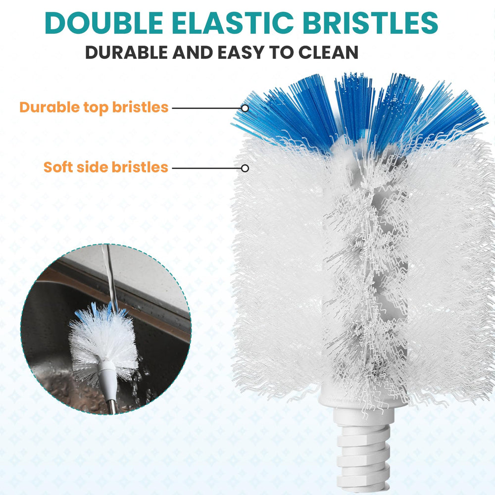 RIMAY refill with hard blue top-bristles reaches corners effectively