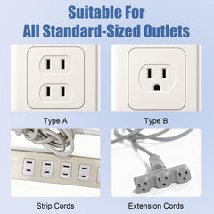 Rindion easy-install outlet cover assembly, simple setup for home and office safety.