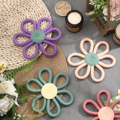 Ripeng boho daisy wall art in green brings a fresh, calming touch to bedrooms