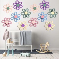 Ripeng boho daisy wall art in purple offers a playful boho wall accent