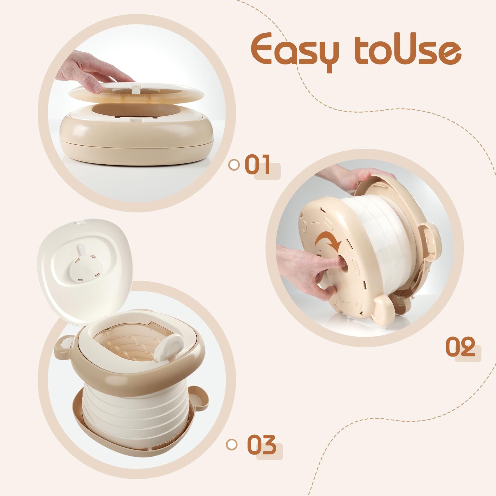 RIRC potty seat splash guard preventing spills during toddler use.