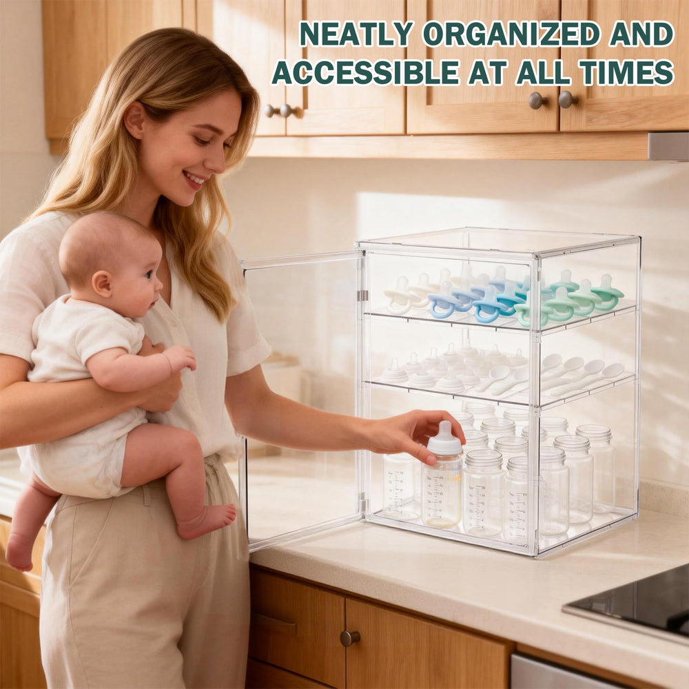 RISICULIS versatile organizer holds bottles, nipples, and pump parts.