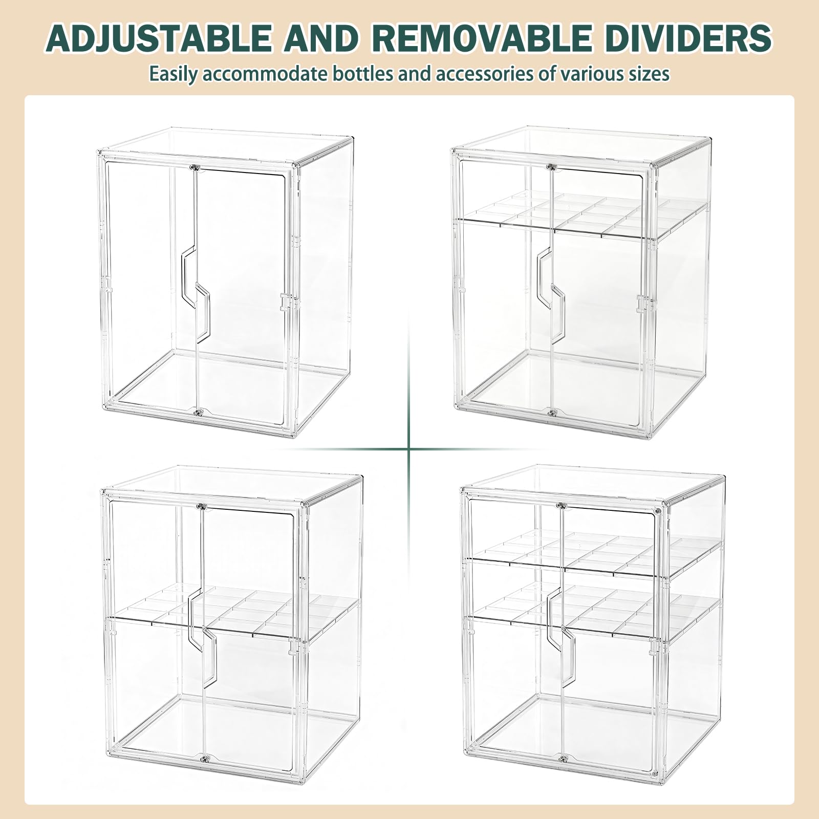 RISICULIS versatile countertop organizer fits kitchen bathroom and vanity needs
