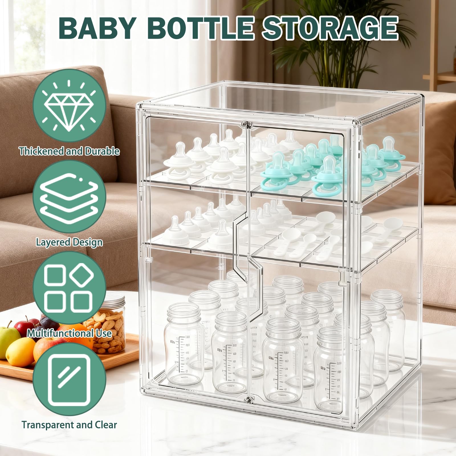 RISICULIS multi-functional storage suitable for cosmetics, medications, and cleaning supplies