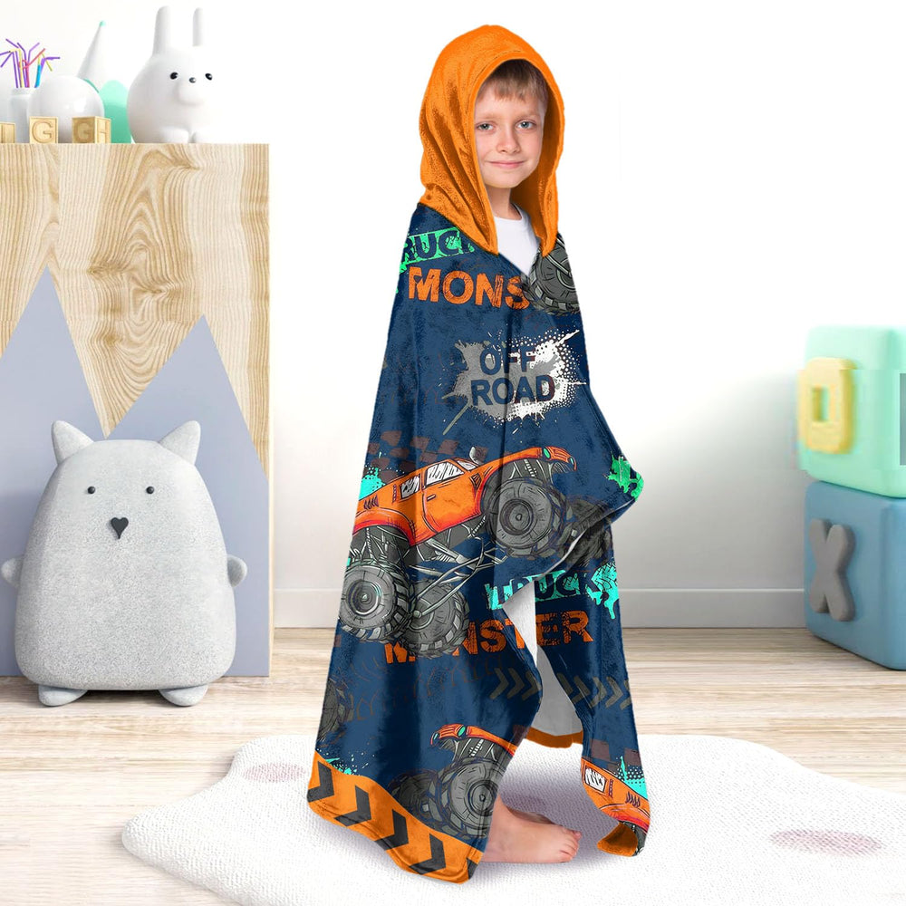 Ritiga bright color kids beach towel with hoodie; sun protection during play.