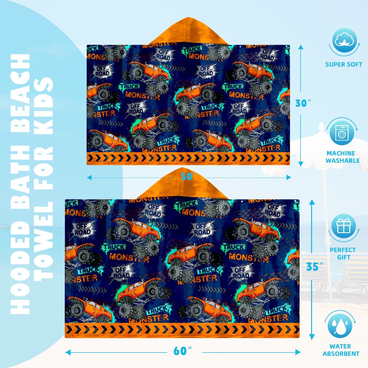 Ritiga pool towel hoodie for toddlers; comfy dry after swim.
