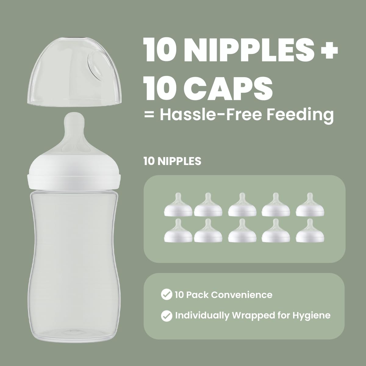 River Finn Organics replacement ring provides a tight seal with nipple.