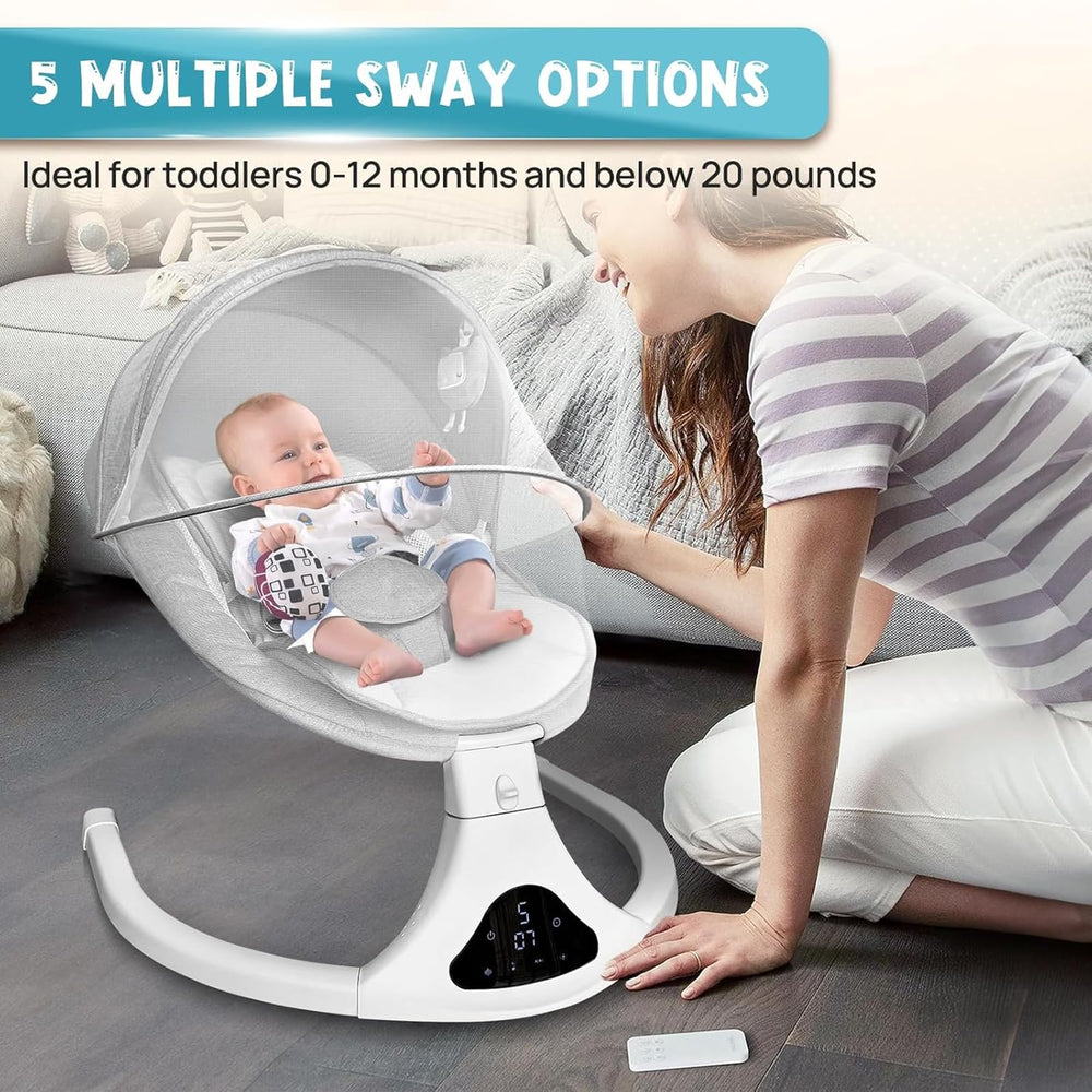 RIVIPLOU 3-point harness ensures secure seating during rocking