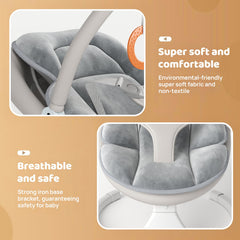RIVIPLOU swing offers Bluetooth lullabies for soothing music options.