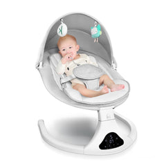 RIVIPLOU Electric Baby Swing with remote control for convenient soothing sessions