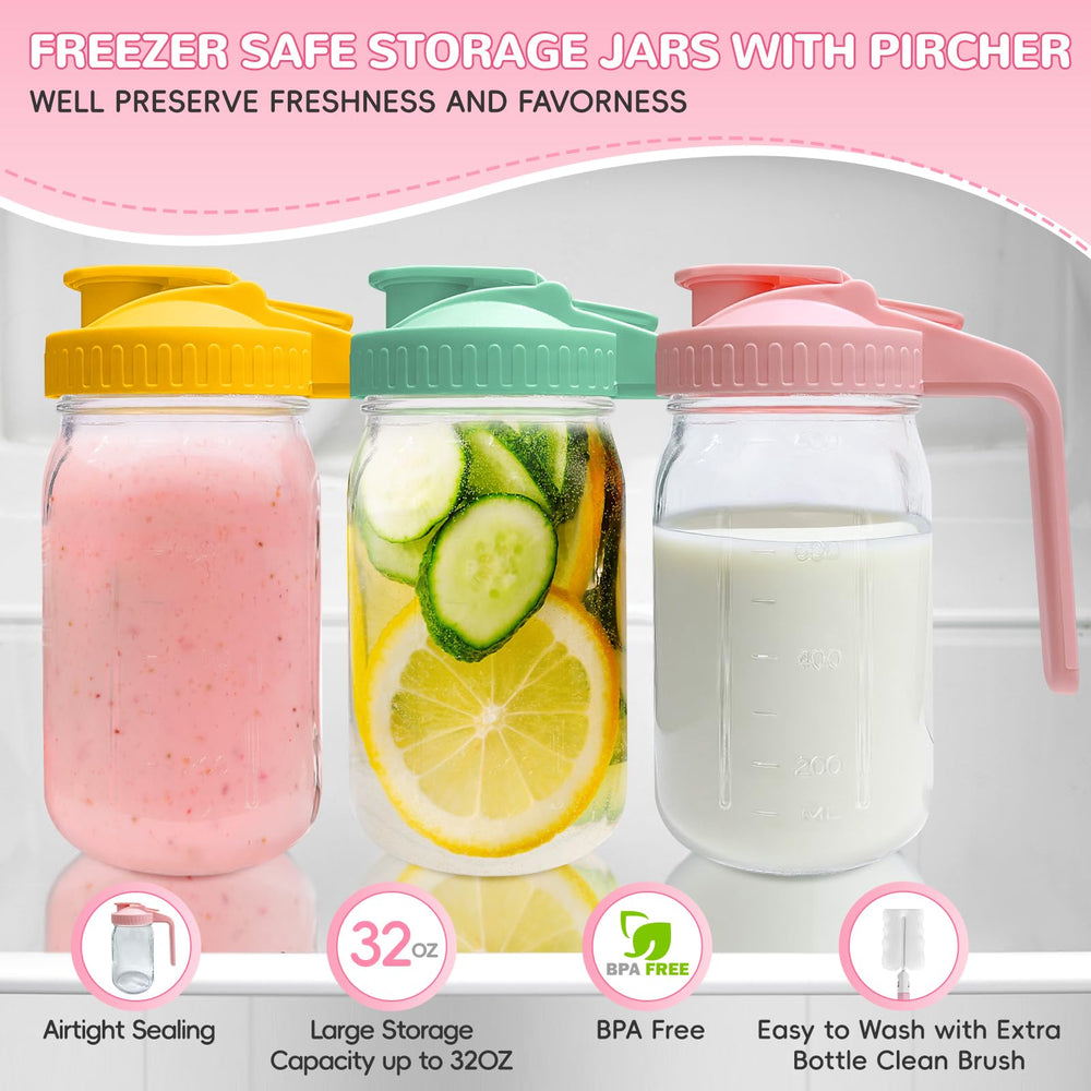 Riznpo freezer-safe glass pitcher suitable for chilling and freezing.
