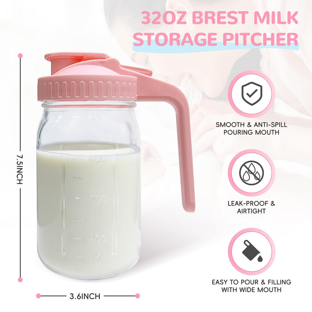 Riznpo leakproof seal with silicone ring keeps milk secure.