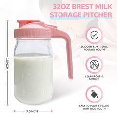 Riznpo leakproof seal with silicone ring keeps milk secure.