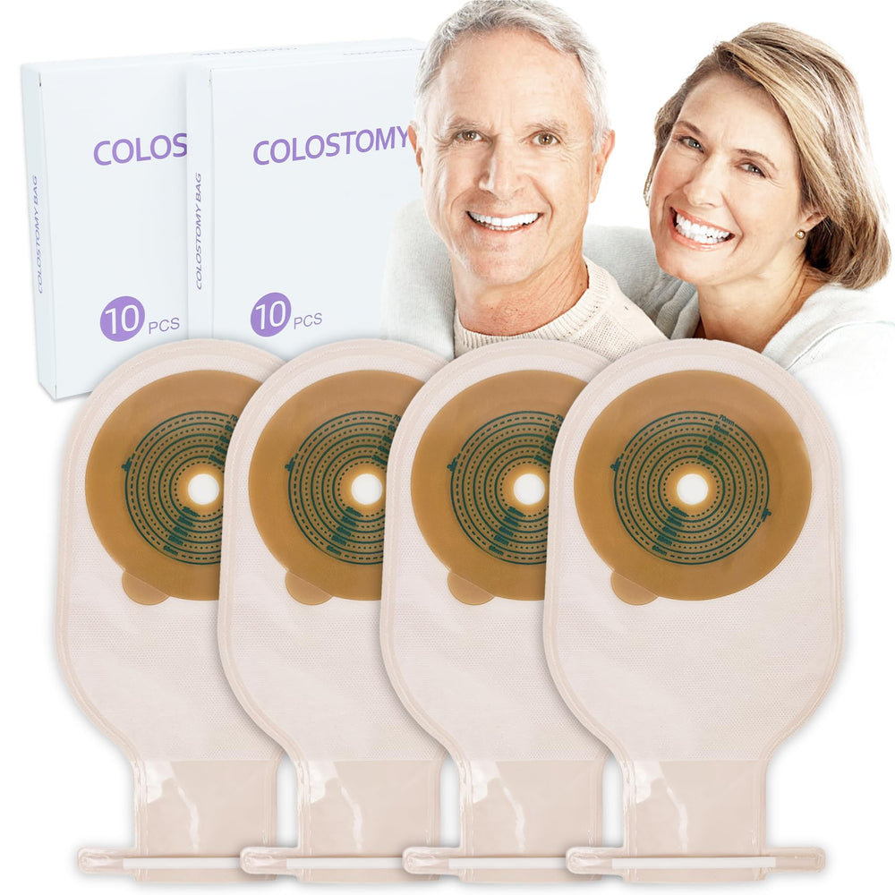 RLOVAL 20pcs colostomy bags pack closeup for discreet daily wear.