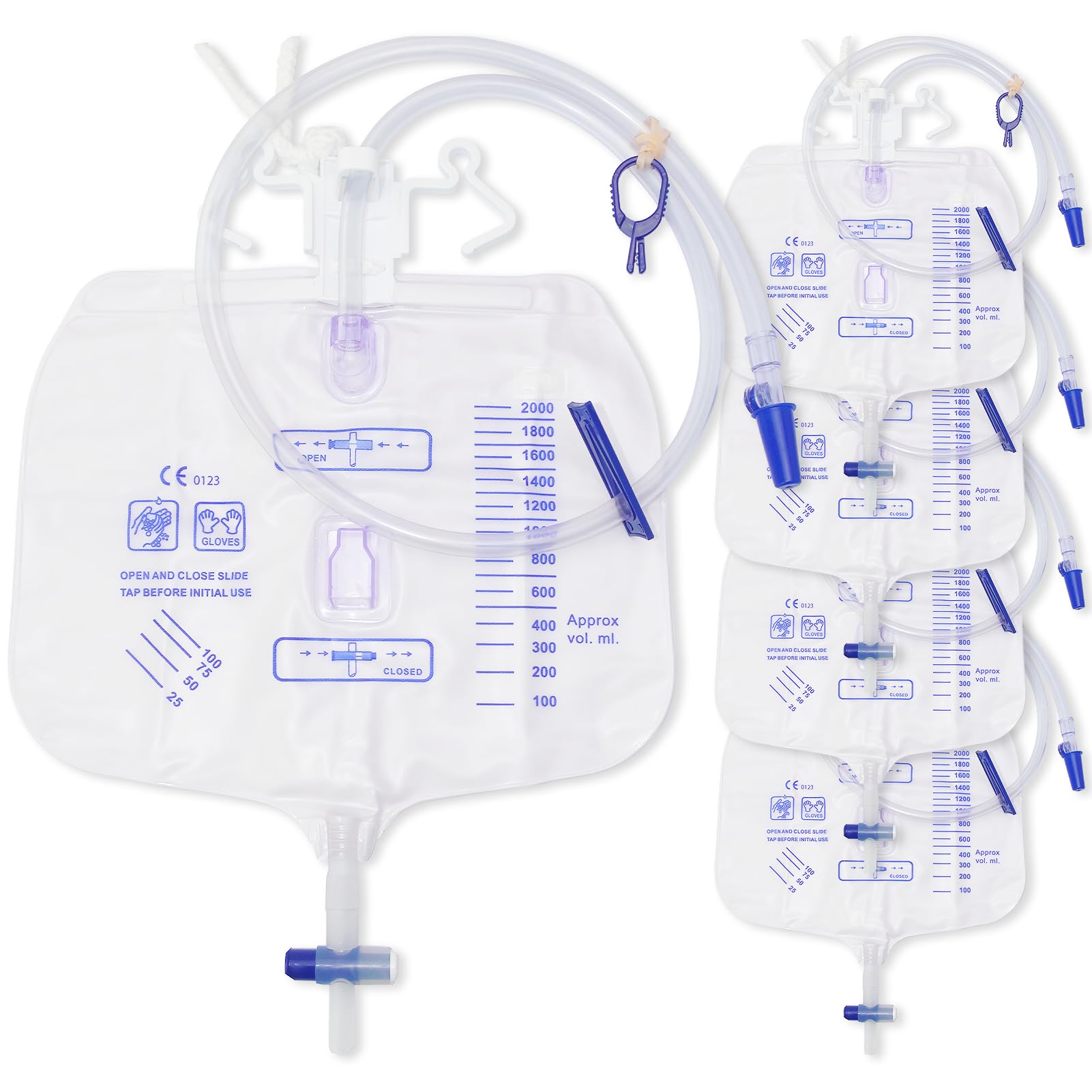 RLOVAL catheter bag with anti-reflux chamber for hygienic drainage.