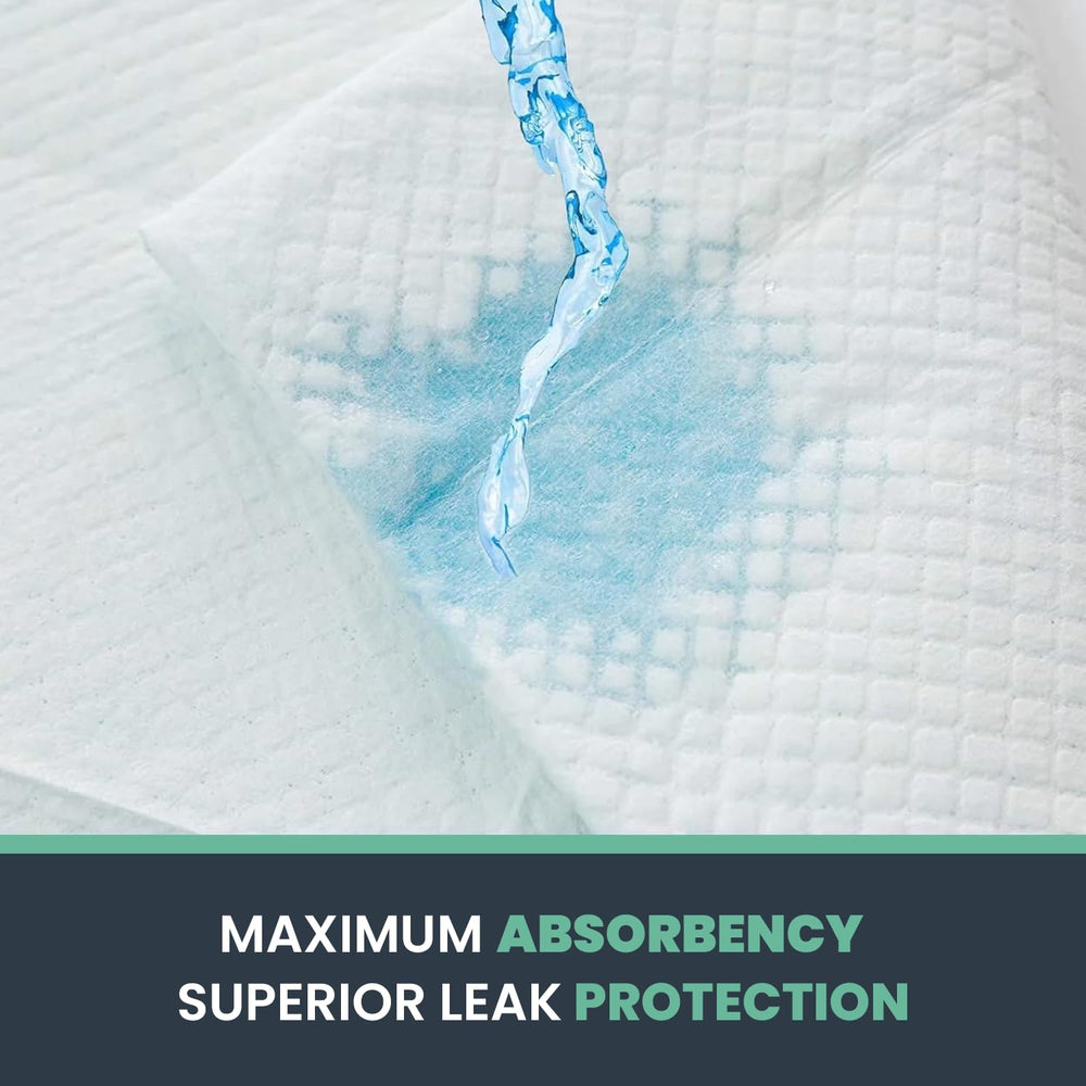 RMS BRANDS heavy-duty absorption locks moisture quickly to reduce mess.