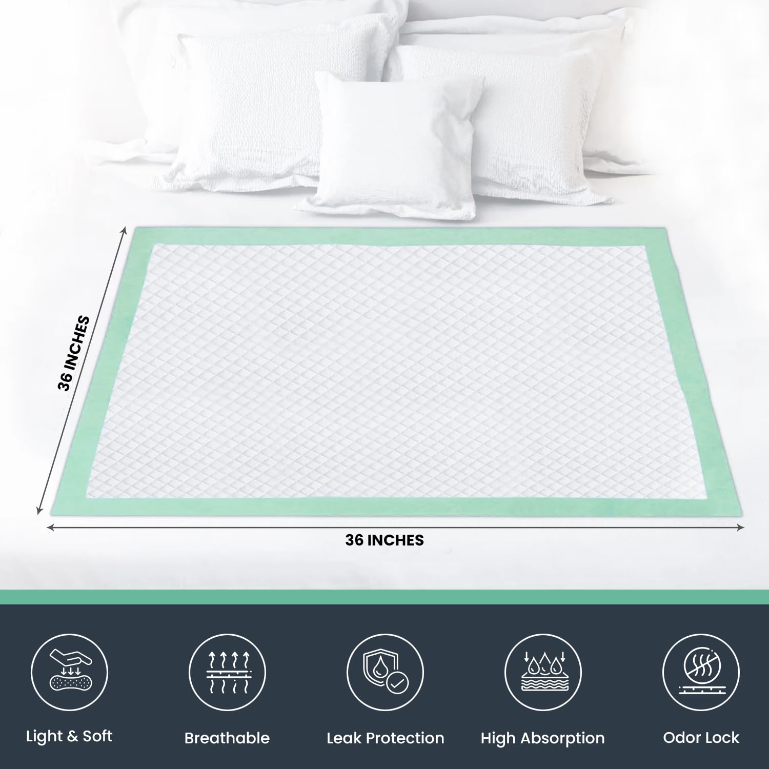 RMS BRANDS ultra-soft top layer minimizes irritation for sensitive skin.