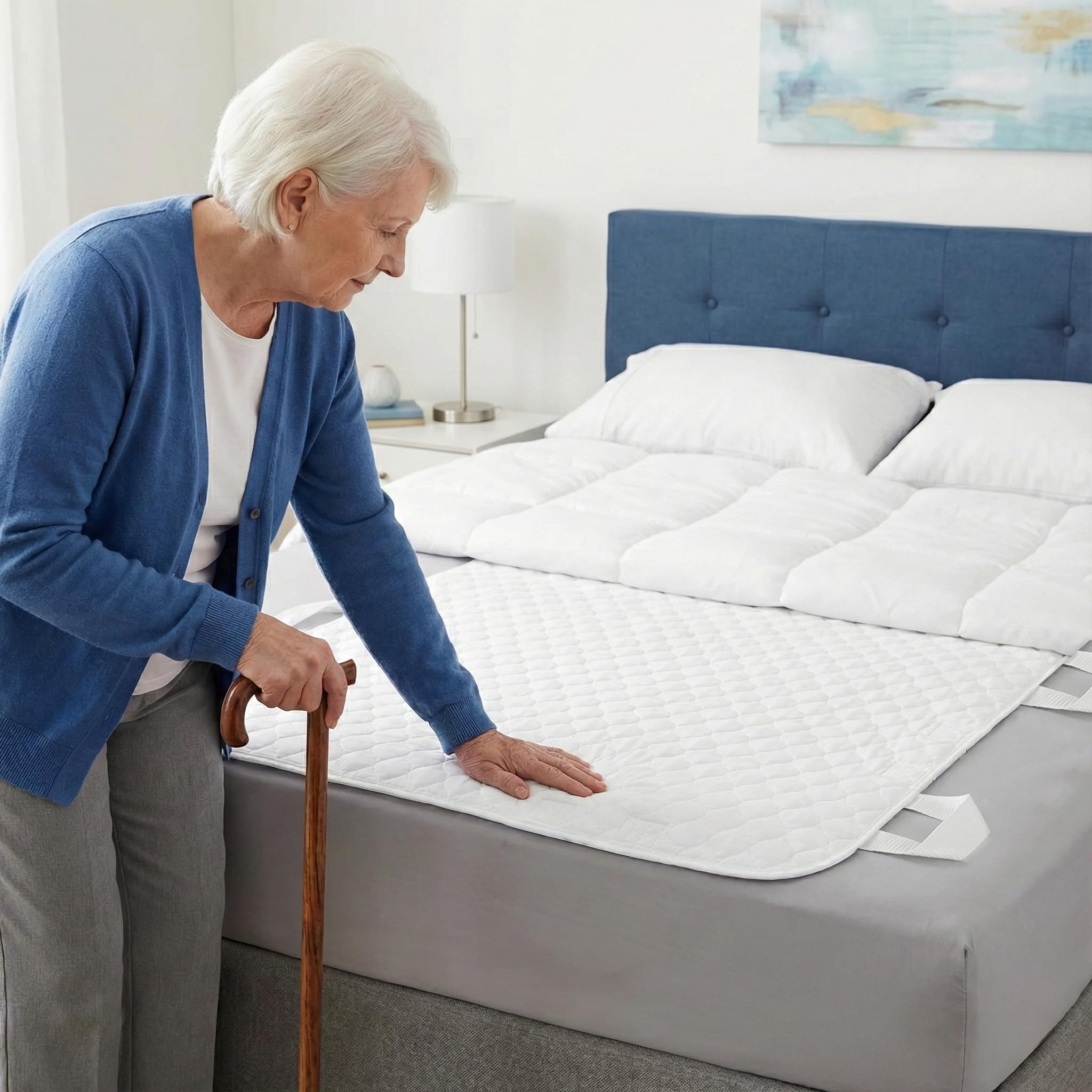 RMS Ultra Soft underpad waterproof-barrier focus blocks leaks, protecting bedding and furniture.