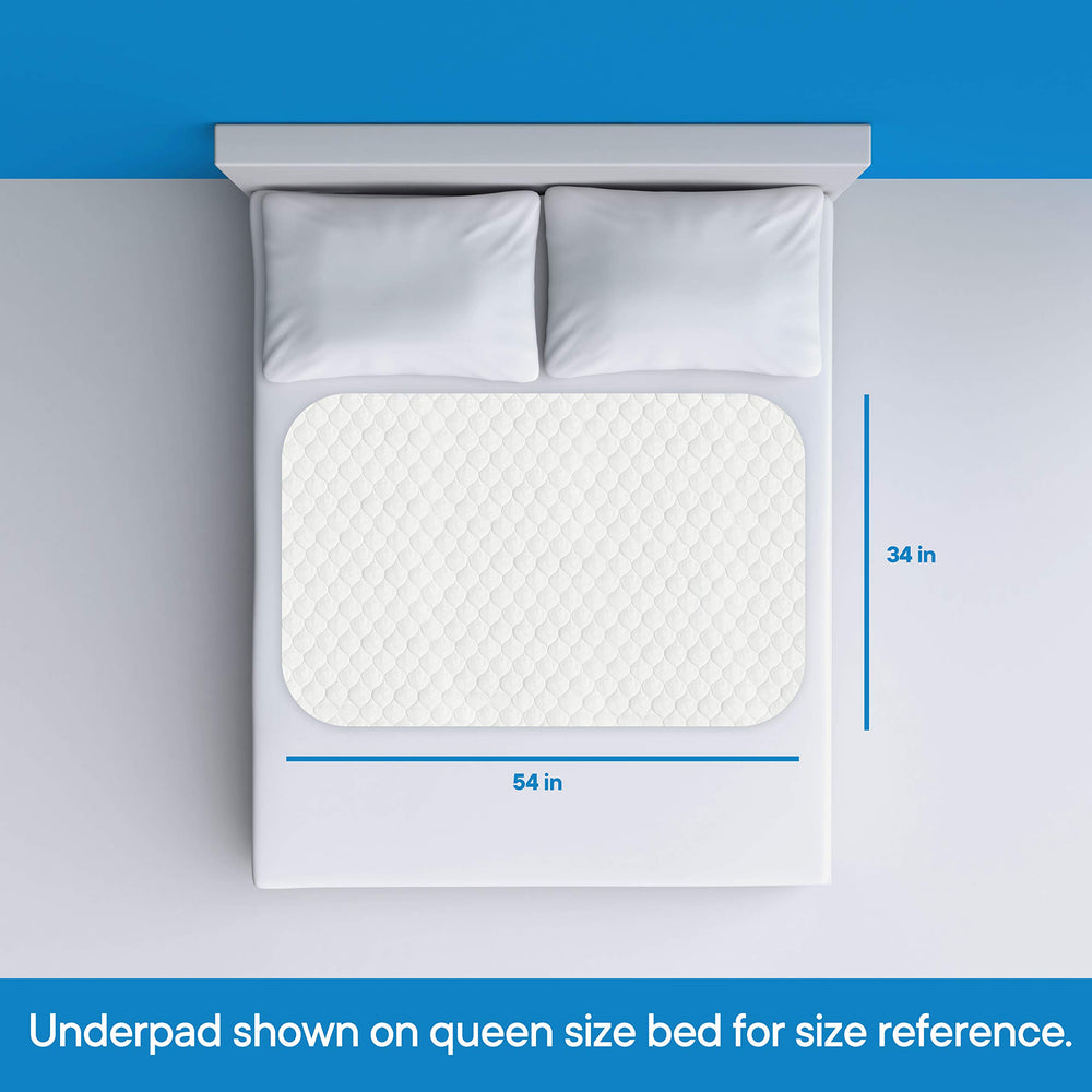 RMS Ultra Soft bed pad with absorbent core captures liquids quickly and securely.