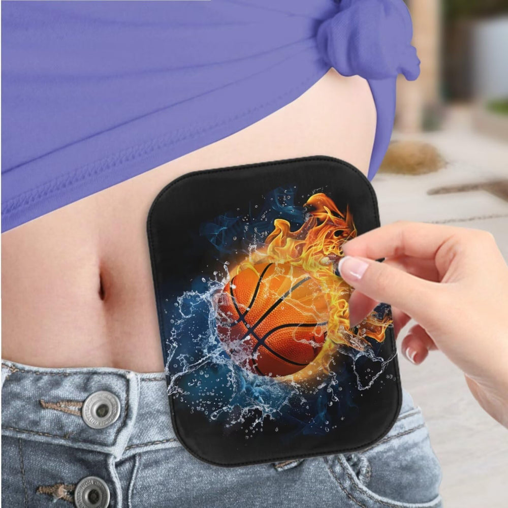 Rnyleeg ostomy bag cover ball-pattern fabric close-up showing soft material