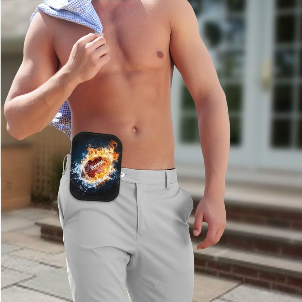 Rnyleeg ostomy bag cover open-back design for easy placement