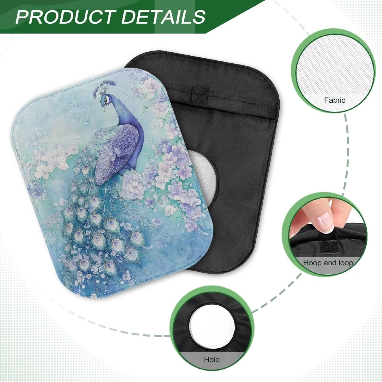 Lightweight, soft-touch cover suitable for daily showers and sleep.