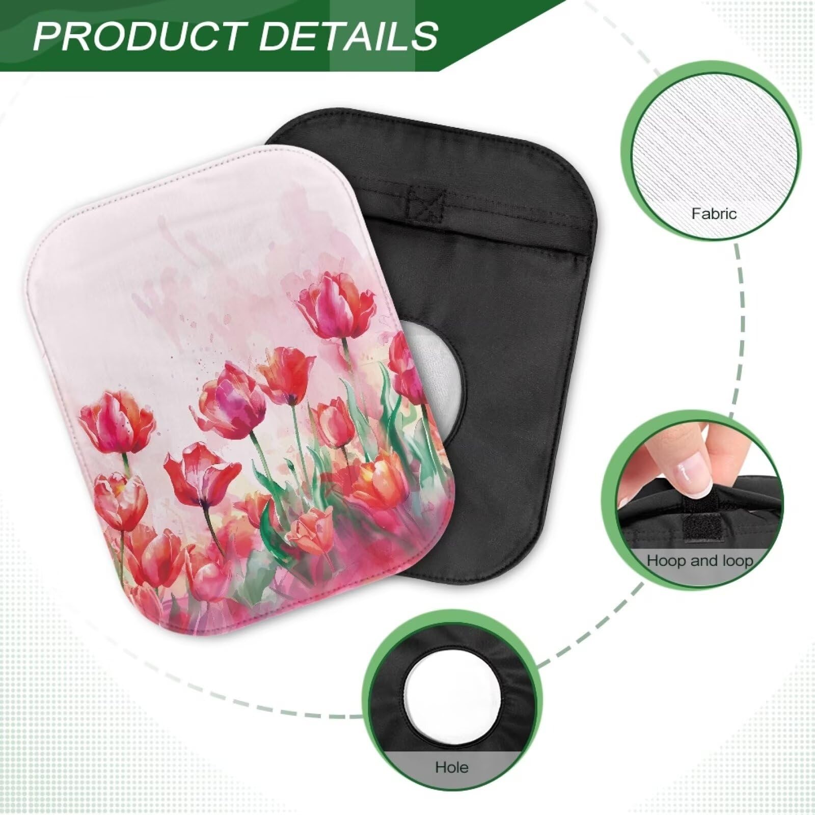 In-use image of the Rnyleeg Pink Tulip cover during daily activities.