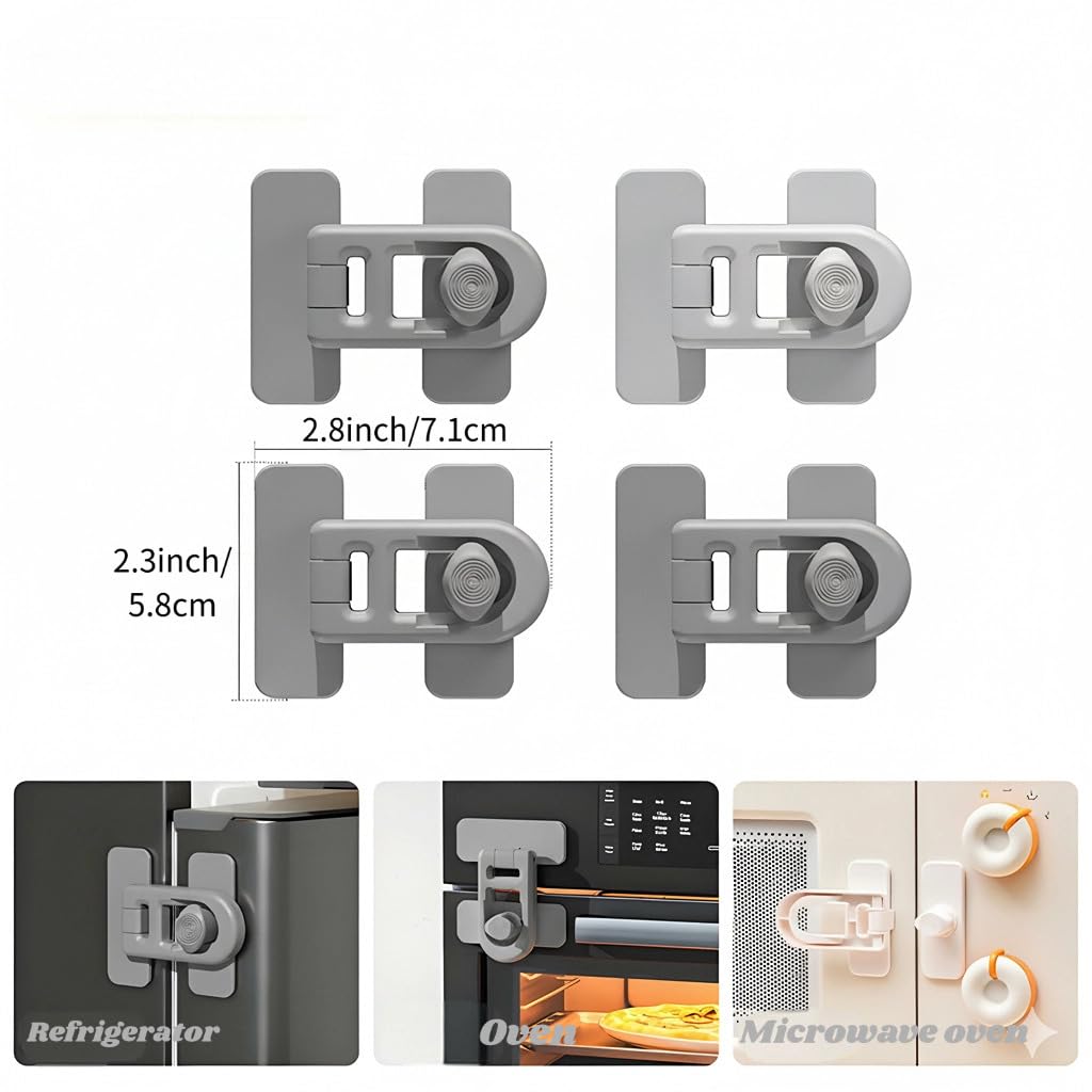 ROAESTKE easy adhesive installation closeup demonstrates tool-free setup for baby proofing.