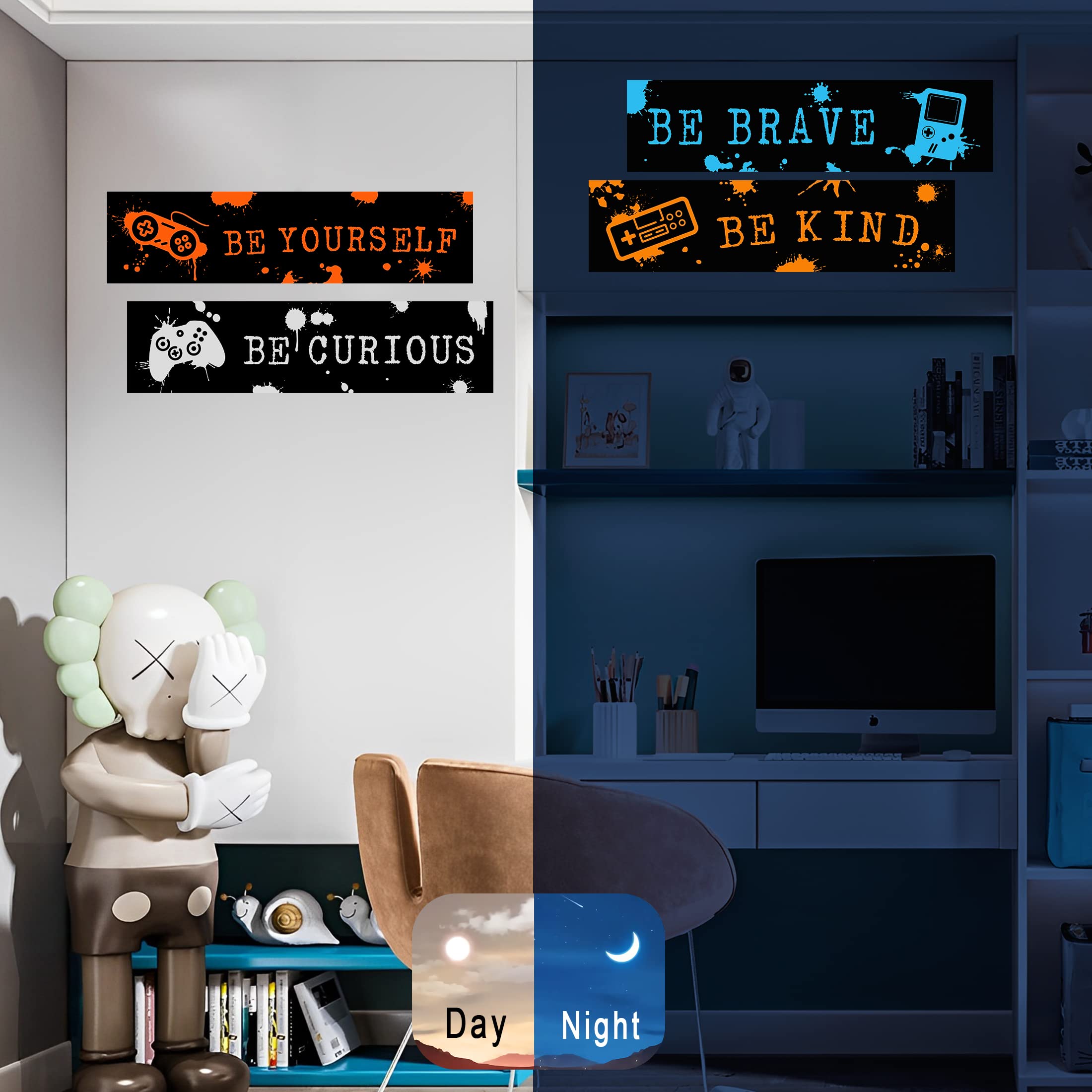 Robmoda boys room wall sticker PVC is self-adhesive and easy to remove.
