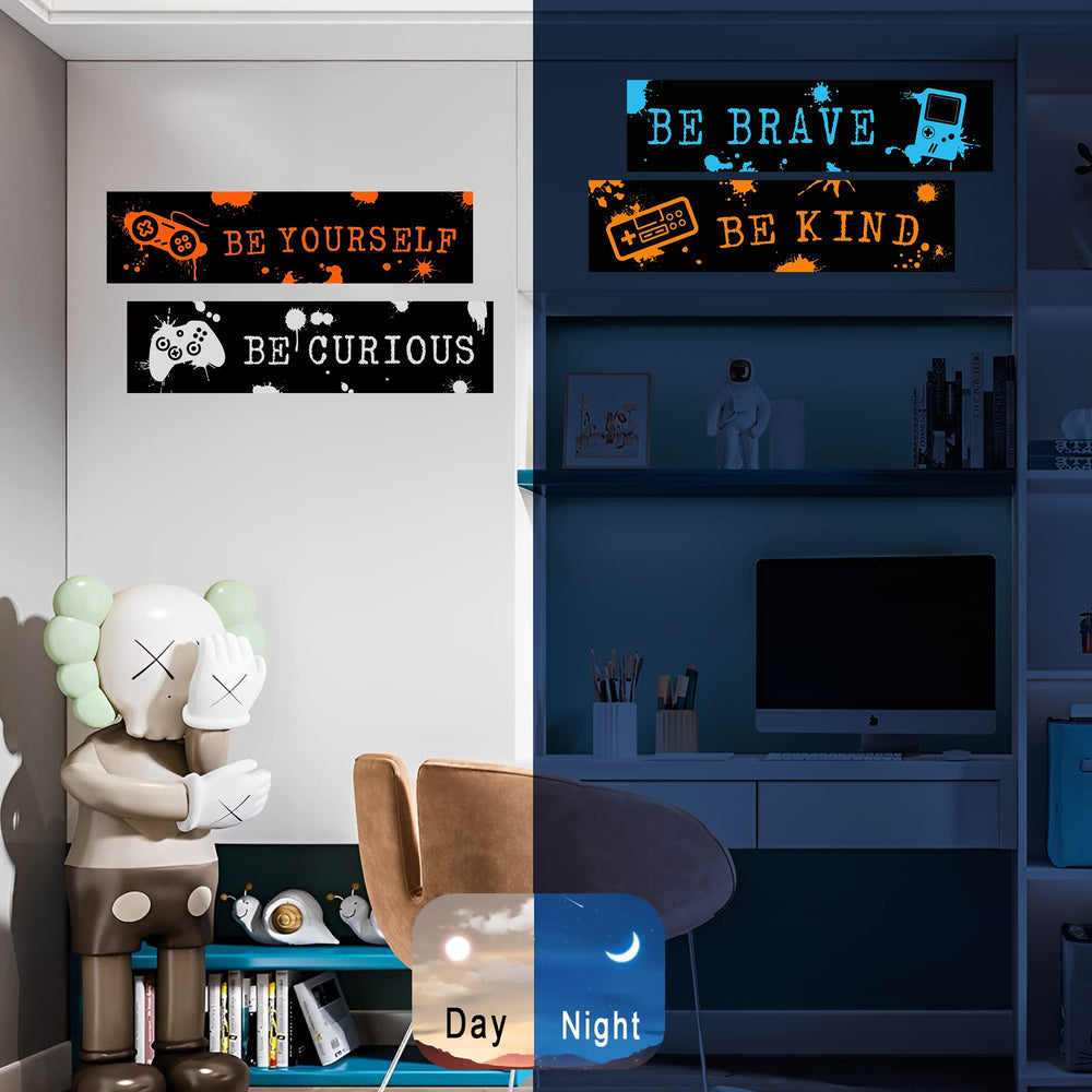 Robmoda boys room wall sticker PVC is self-adhesive and easy to remove.