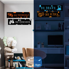 Robmoda boys room wall sticker PVC is self-adhesive and easy to remove.