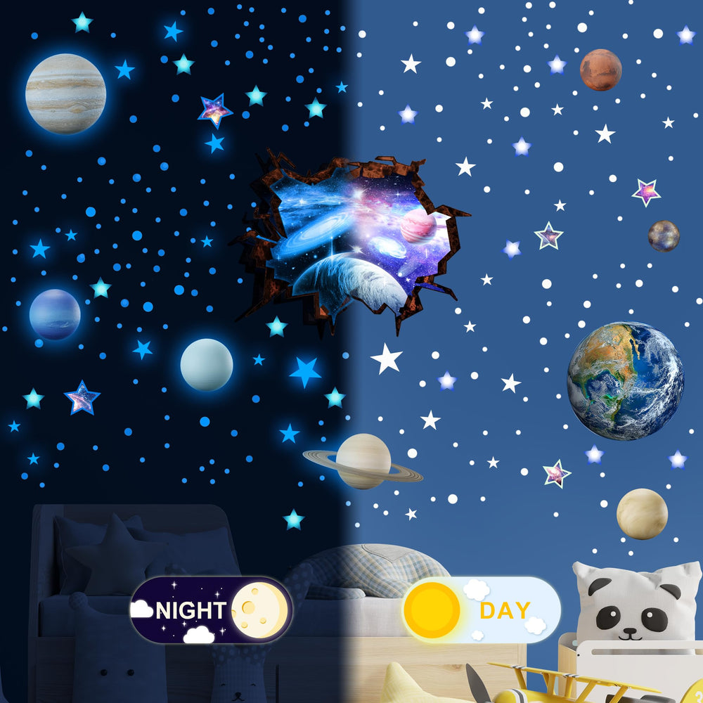 Robmoda dots and stars sky sticker creates a dreamy ceiling ambiance effortlessly.