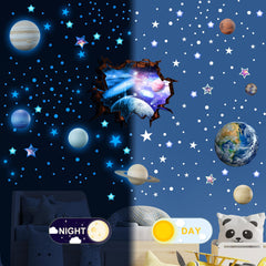 Robmoda dots and stars sky sticker creates a dreamy ceiling ambiance effortlessly.