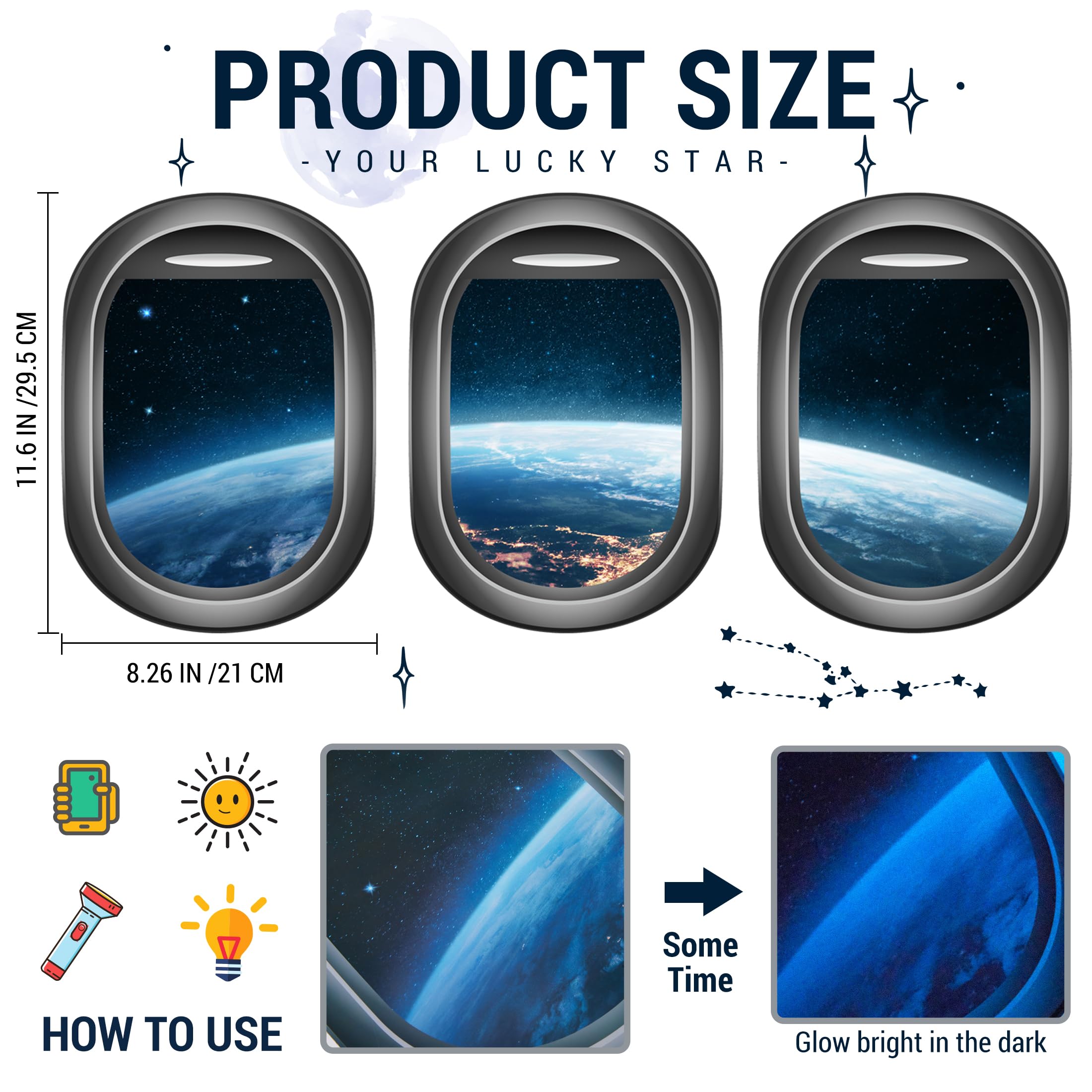 Robmoda space decals make a thoughtful gift idea for birthdays and holidays.