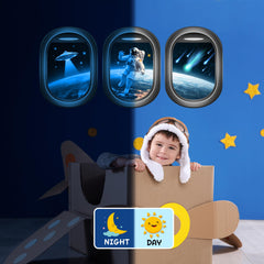 Robmoda Glow in the Dark Space Decals Meteors scene adds dynamic night sky accents.