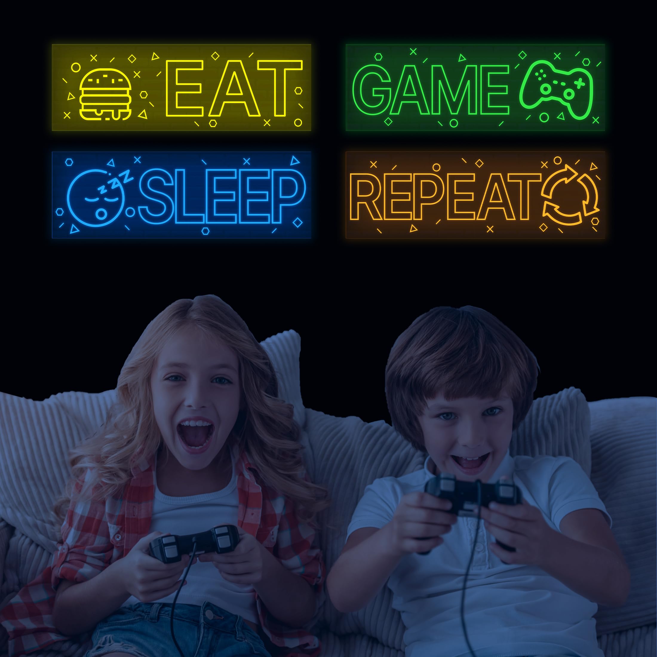 Robmoda glow wall sticker SLEEP glows softly for a cozy bedtime space.