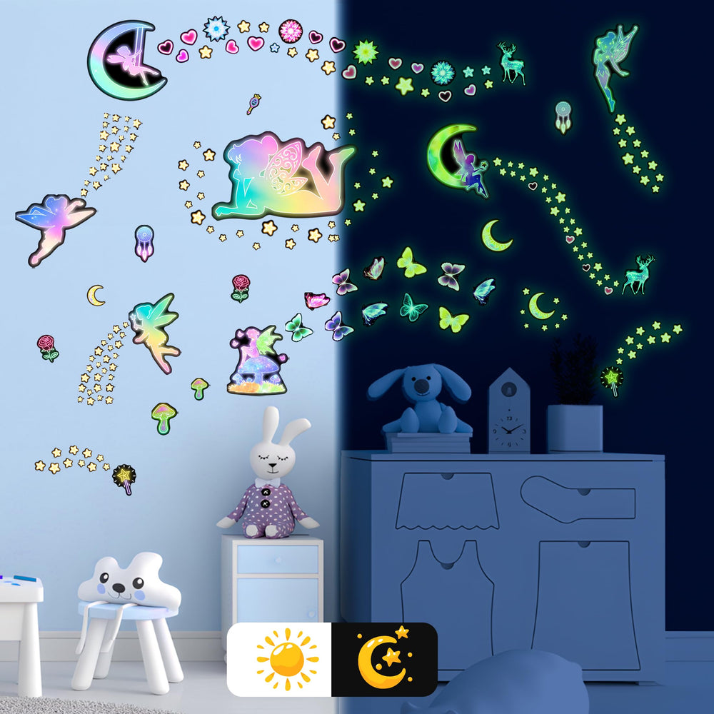 Robmoda hearts wall stickers create a playful bedroom accent